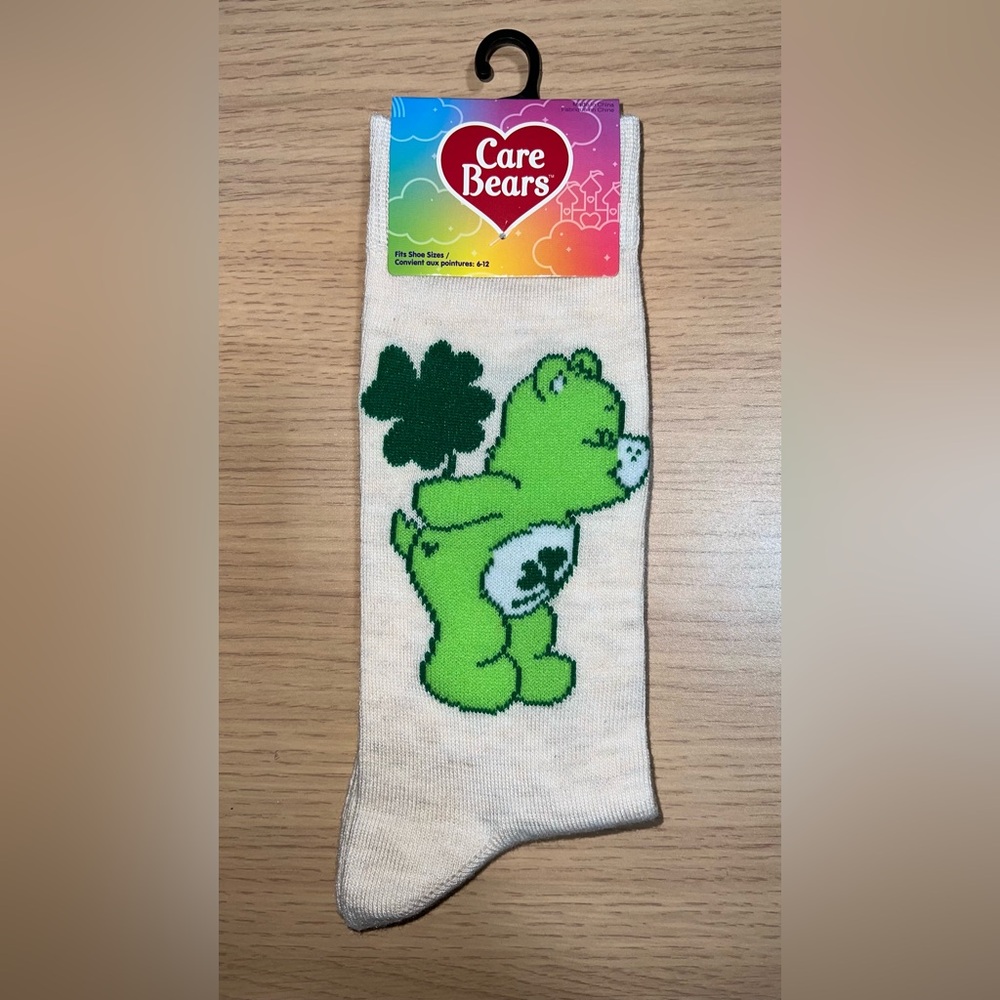 Care Bears Green Shamrock Character Socks